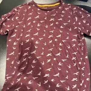 Denim & Flower Mens Large size 42 Maroon T Shirt
